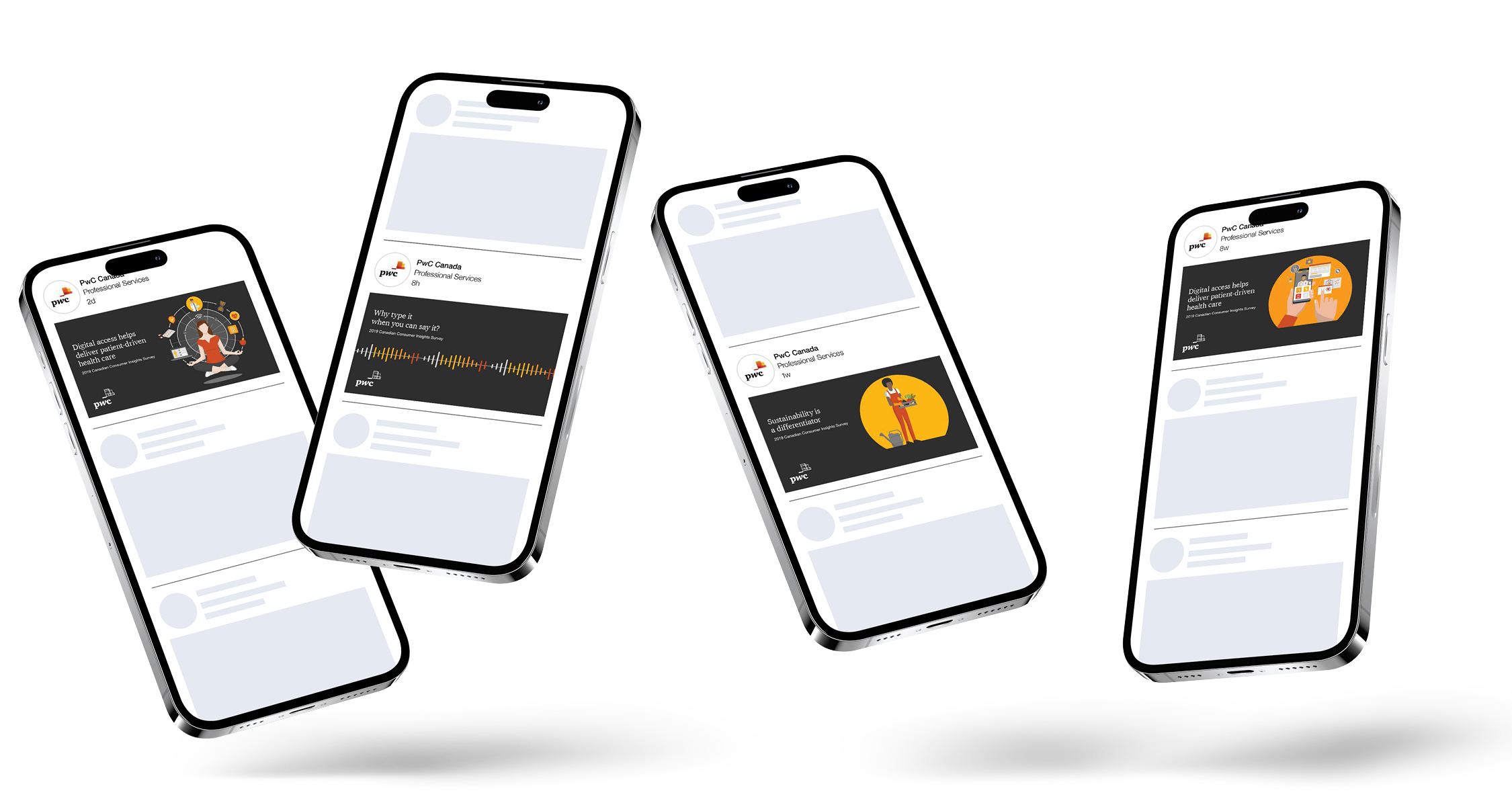 Social media assets — animated assets for LinkedIn, multiple content phases