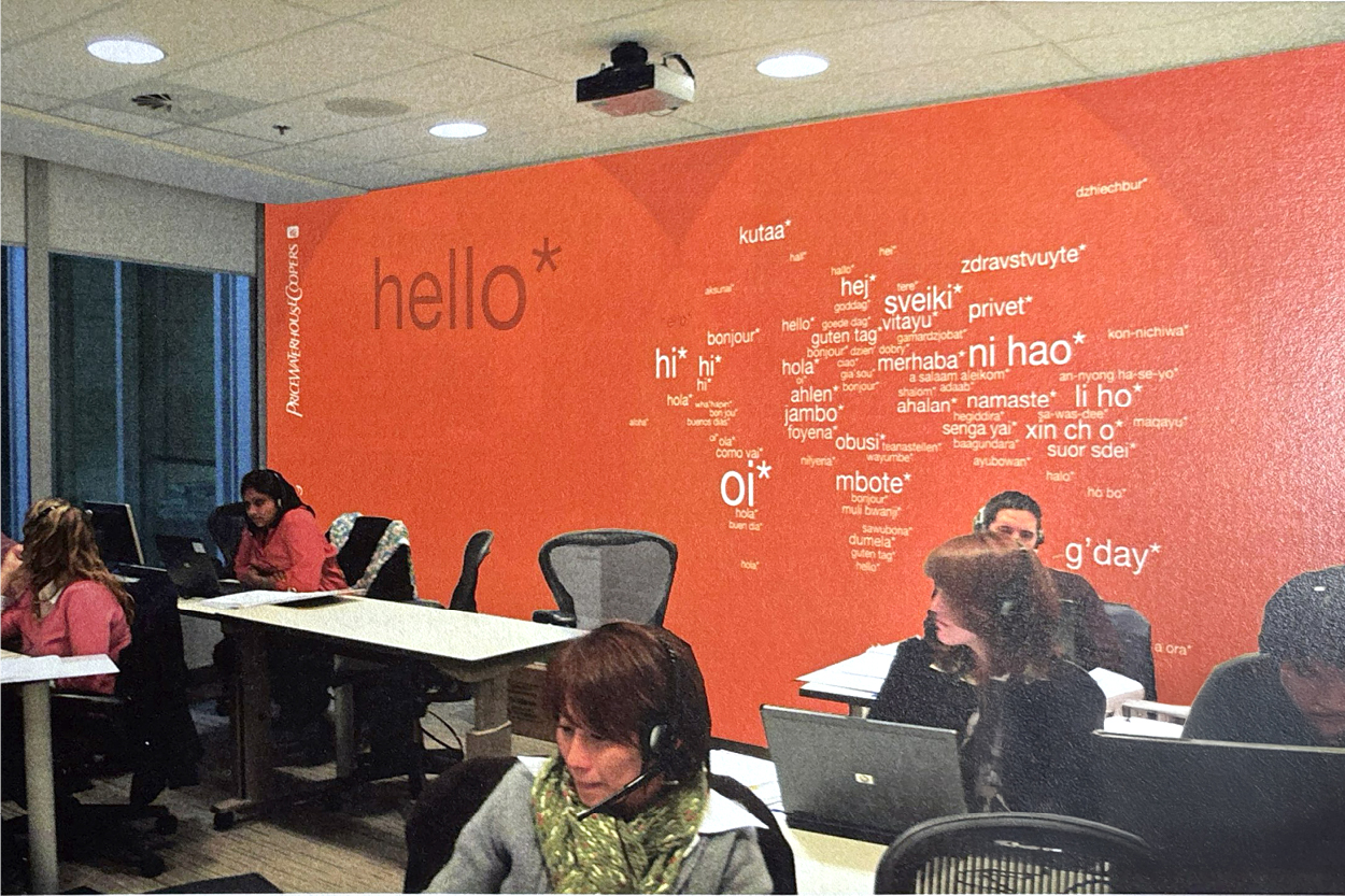 PwC Canada Connectedthinking-era branded office space