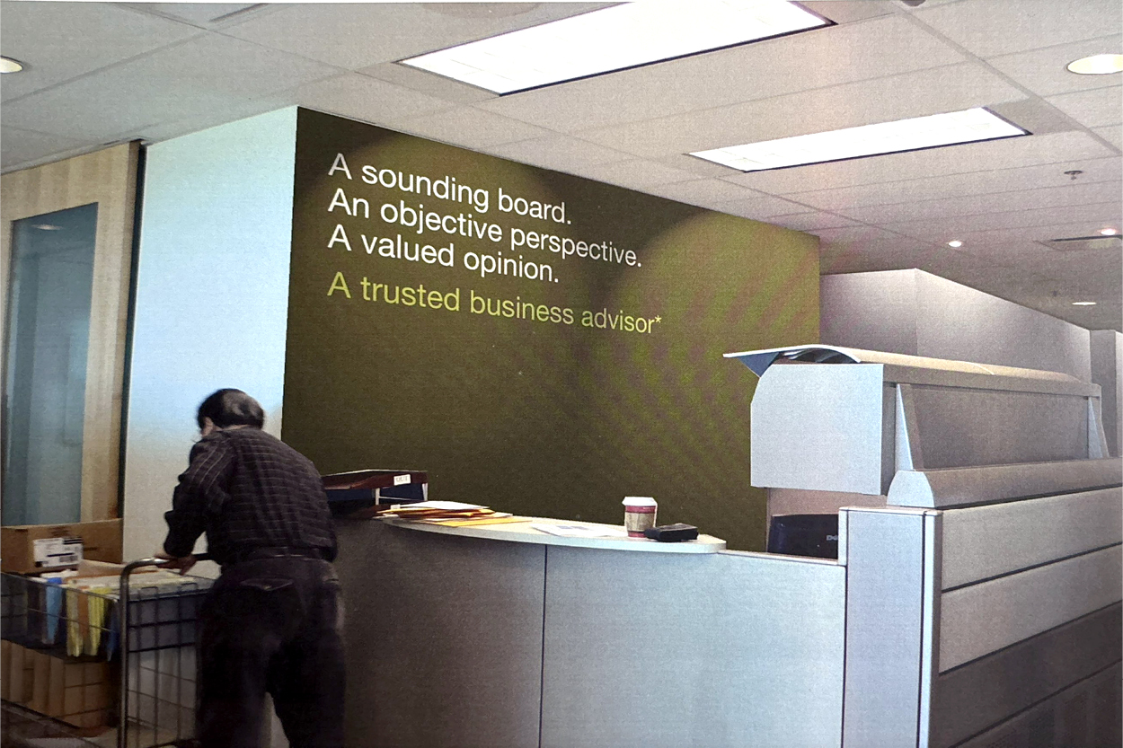 PwC Canada Connectedthinking-era branded office space