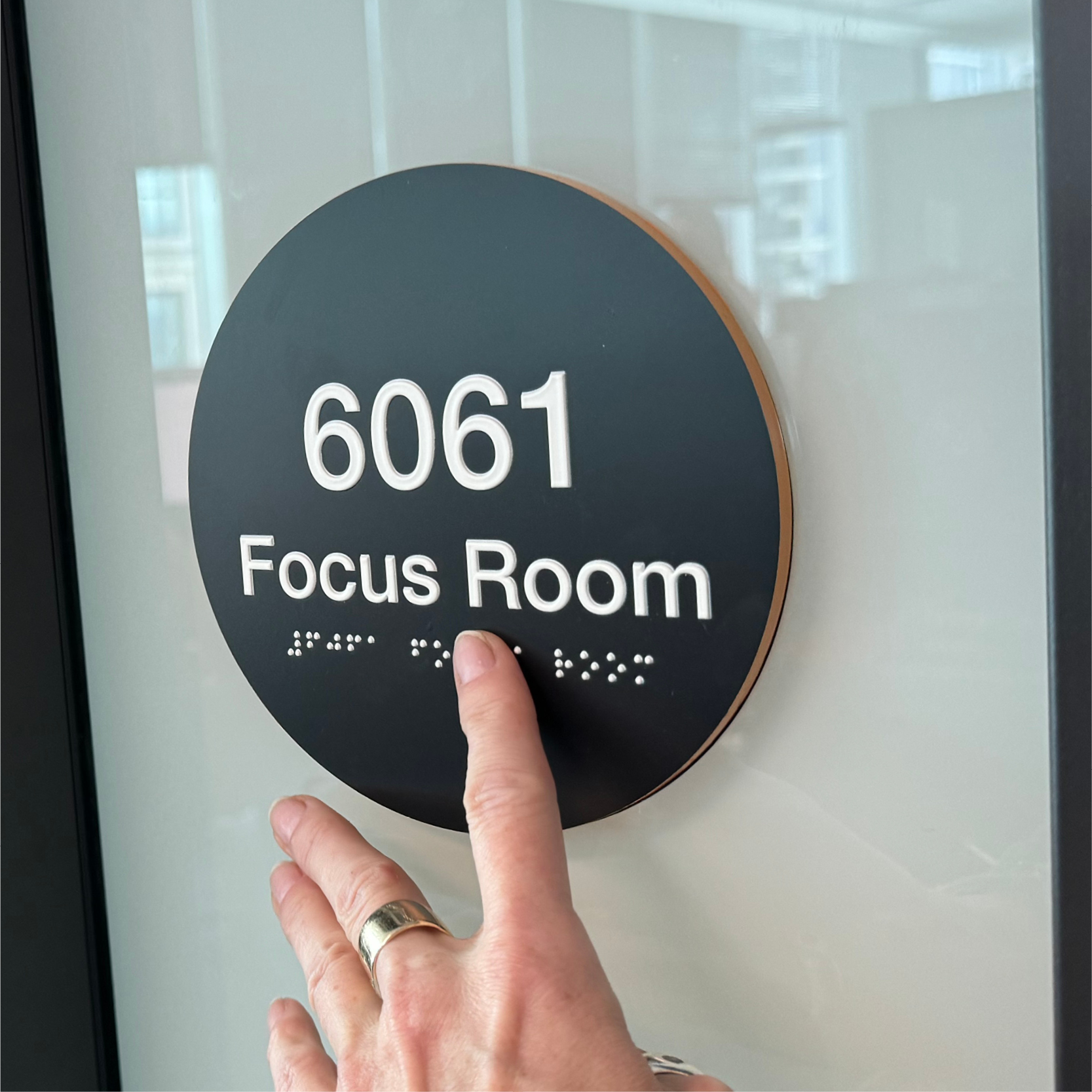 Office wayfinding signage