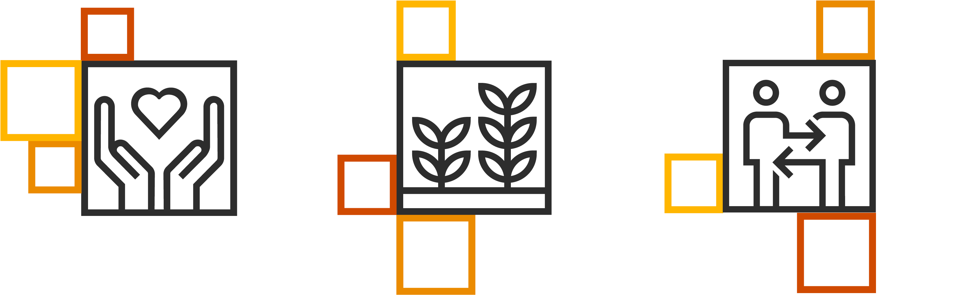 Trust Roadmap pixel-based visual elements — set two